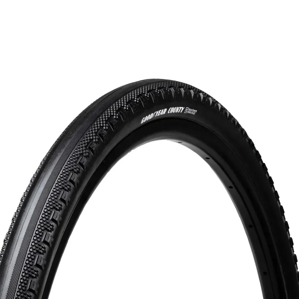 uPRISE Bikes Goodyear County Ultimate Tubeless CMPL 700x40c Gravel Tyre - Black | Price match, 365 day return s, 18-Month Warranty, Finance Available & Free UK Delivery